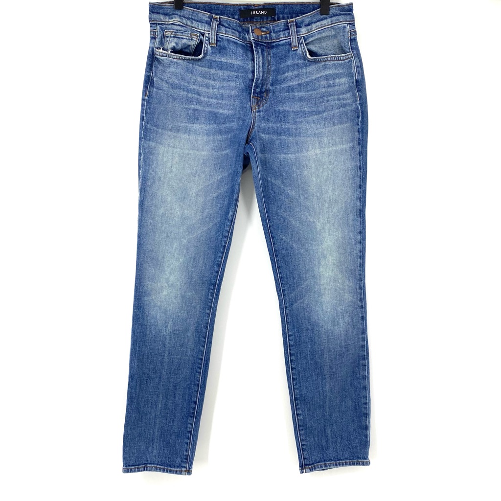 J Brand Cropped Ellis Jeans Rival Wash Straight Leg J Brand Cropped Ellis Jeans Rival Wash Straight Leg
